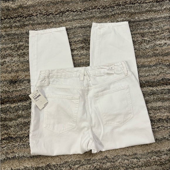 Good American Cropped Boyfriend Jeans Sz 8/29 NWT | Good American White Jeans - Picture 15 of 16
